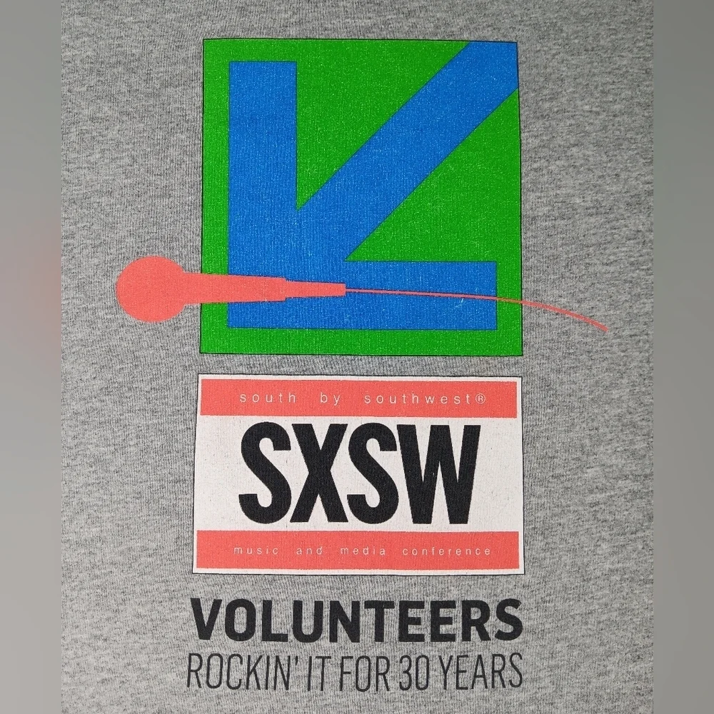 SXSW Music Festival Adult XL Band T-shirt Staff Volunteer South By Southwest Tee